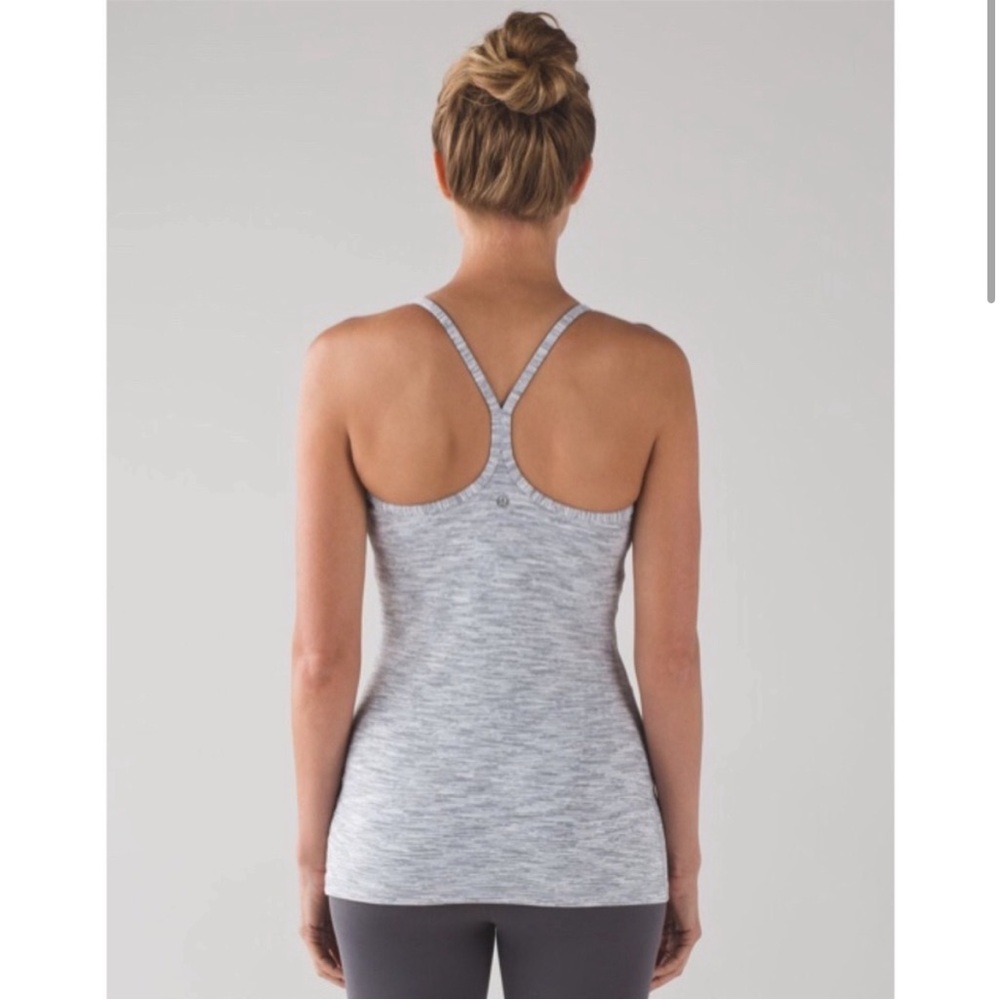 lululemon Power Y Tank Top “Wee Are From Space” Grey